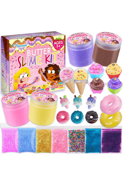 Sensory Elements Butter Slime Kit pentru fetite, Sensory Elements, multicolor...