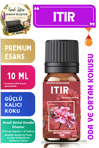 Aroma Terapi Lab Itır - Esansiyel Koku Yağı - Oda Ve Ortam Kokusu - Aromatik ...