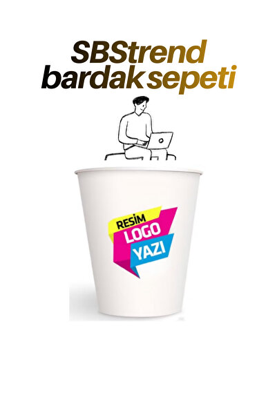 SBS Kişiye Firmaya Özel Tasarım Baskılı Logolu KALIN GRAMAJ Tek kullanımlık 7...