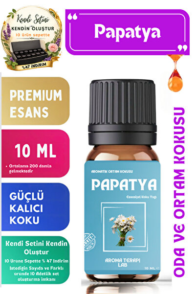 Aroma Terapi Lab Papatya - Esansiyel Koku Yağı - Oda Ve Ortam Kokusu - Aromat...