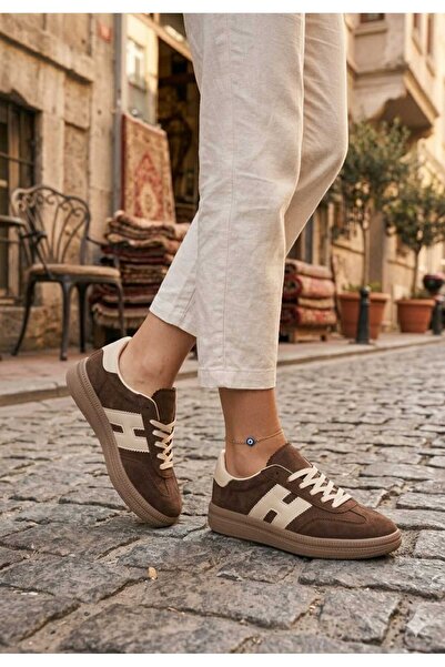 McDark Жіночі кавові замшеві кросівки