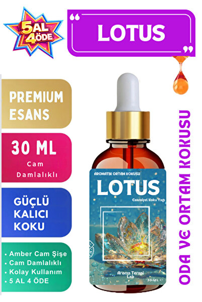 Aroma Terapi Lab LOTUS - Esansiyel Koku Yağı - Oda ve Ortam Kokusu - Aromatik...