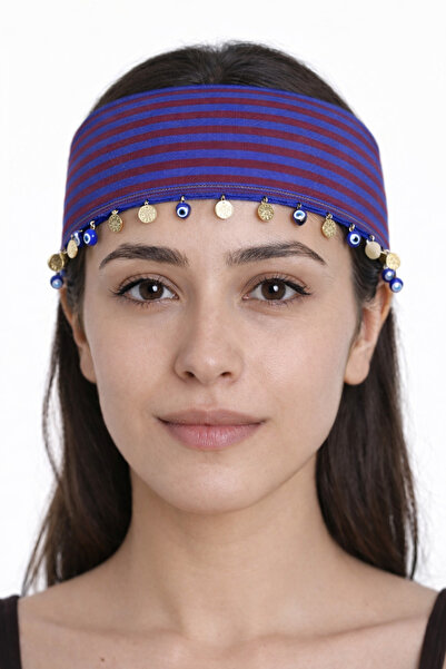 ASYA PAZARLAMA 5 bucăți Black Sea Burgundy Blue Evil Eye cu margele și Lira K...