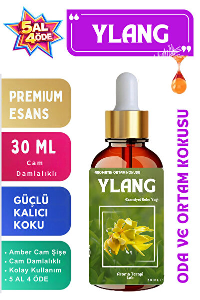 Aroma Terapi Lab YLANG - Esansiyel Koku Yağı - Oda ve Ortam Kokusu - Aromatik...