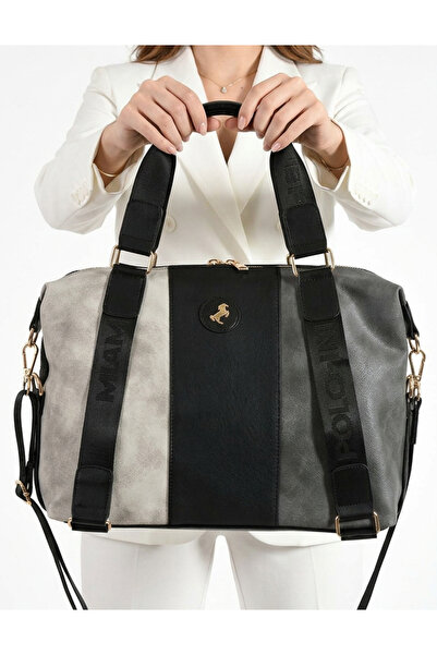 Miami Polo Çanta Trend Yumuşak Suni Deri Salaş Kadın El Omuz Çantası