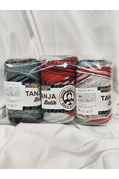 Ören Bayan TANJA BATİK Ebruli El Örgü İpi (3 Adet) Renk - 505