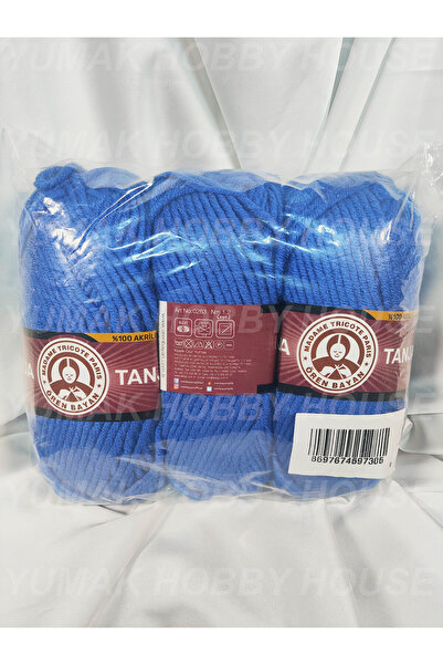 Ören Bayan TANJA Saks Mavi El Örgü İpi 3 Adet Renk - 016