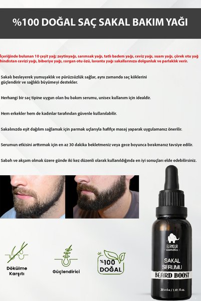ELAMOUR 140 Titanium Needle Dermaroller - Hair and Beard Care Oil Set Yellow -