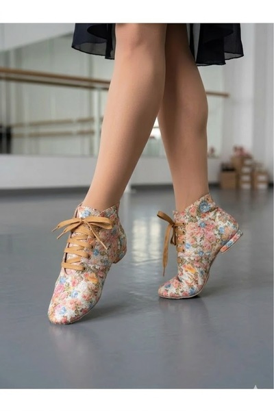 bitangosu “Adımlarımda Bahar” Bilekli KADIN DANS BOTU AYAKKABISI