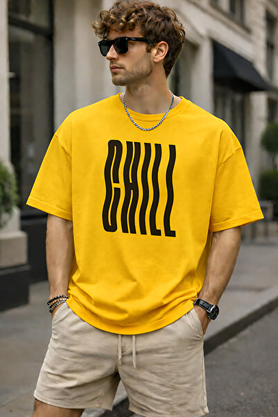 ArtYus Unisex Chill Printed Oversized T-Shirt – Streetwear Style Comfortable ...