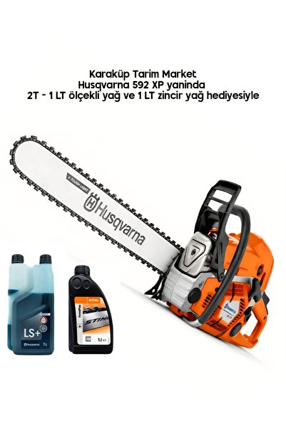 Husqvarna 592 XP Benzinli Motorlu Testere 7.6 HP / Elmas Klavuz