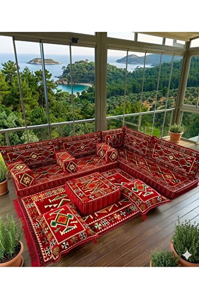 ademircan Otantik tasarımlı Şark Köşesi Minder Takımı/ 70×190×10 cm / Ev, sal...