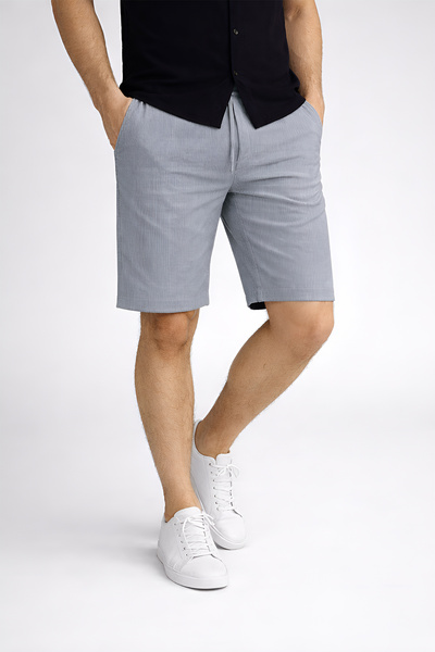 beuivo Men's Gray Ottoman Corded Fabric Fabric Regular Comfortable Fit Pocket...