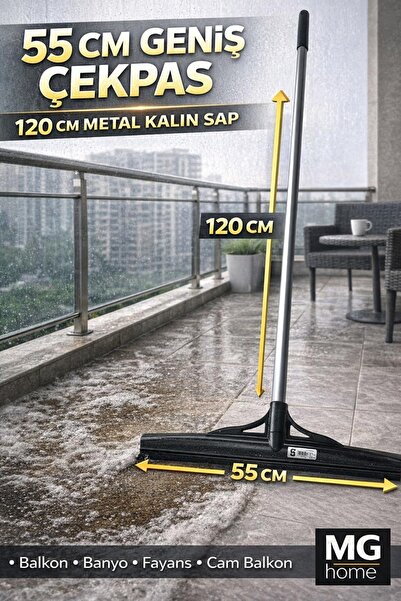 VENON 1 TAKIM Yer Çekpas Çek Çek 55 Cm METAL KALIN SAPLI ⭐Yer Silecek Metal S...