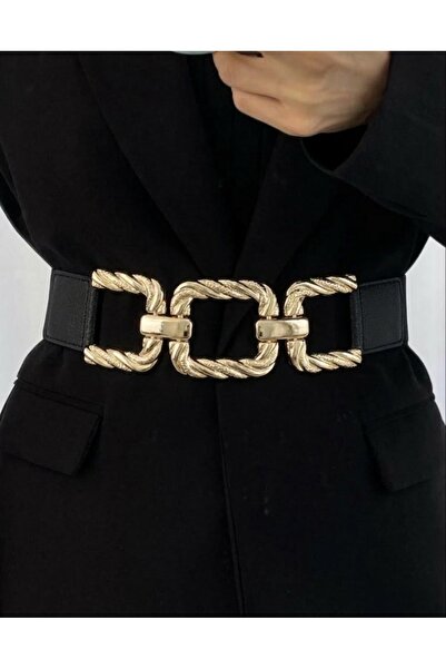 MODAM HİFA Zlatna kopča, elastični ženski kaiš, kaiš za haljine, kaiš za košu...