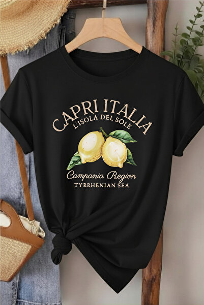 l'eivor Tricou de damă CAPRI ITALIA Lemon Printed