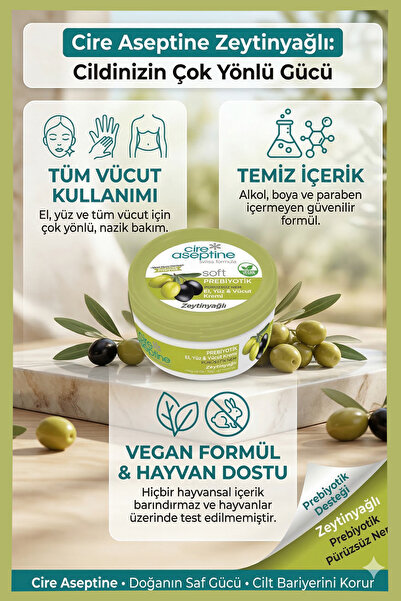 CIRE ASEPTINE Soft Zeytinyağlı Nemlendirici Bakım Kremi 200 ml