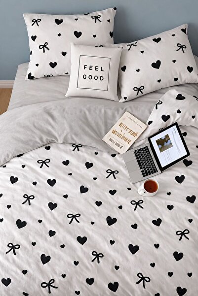 Lastikli Çarşaflı Tek Kişilik Nevresim Takımı