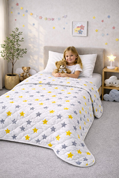 sternen glanz Laila Quilted Cotton Lu Single 160 X 230 cm Multi-Purpose Bedsp...