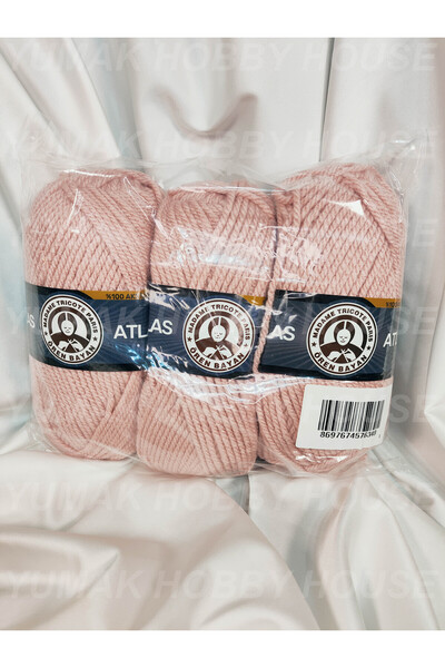 Ören Bayan Ören STAR Pudra Pembe El Örgü İpi (3 Adet) - Renk: 001