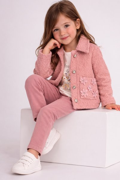 Yollo Kids Girl's 3-Piece Seasonal Set with Jacket