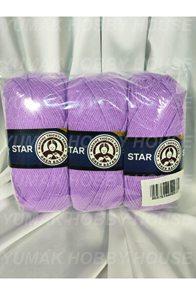 Ören Bayan Ören STAR Lila El Örgü İpi (3 Adet) - Renk: 056