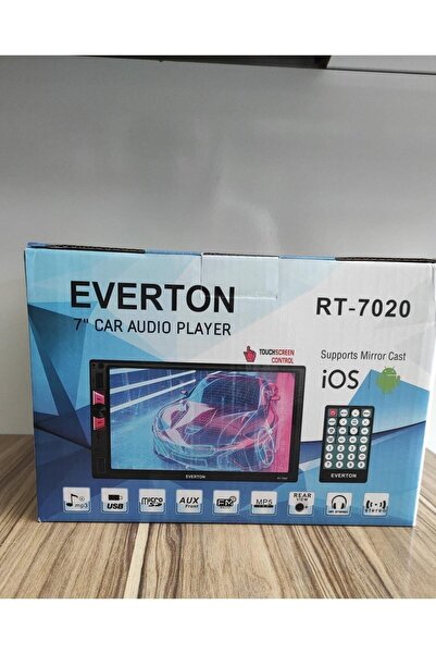 Everton RT-7020 7" İnç Double Din Dokunmatik Ekranlı Oto Multimedya MP5 Çalar