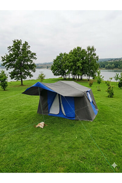 OBA ÇADIR 2 ODALI KAMP ÇADIRI 4-6 KİŞİLİK ( KAPI SİNEKLİKLİ ) MAVİ