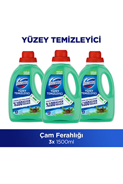 Domestos Yüzey Temizleyici Çam 1500 ML 3 Adet