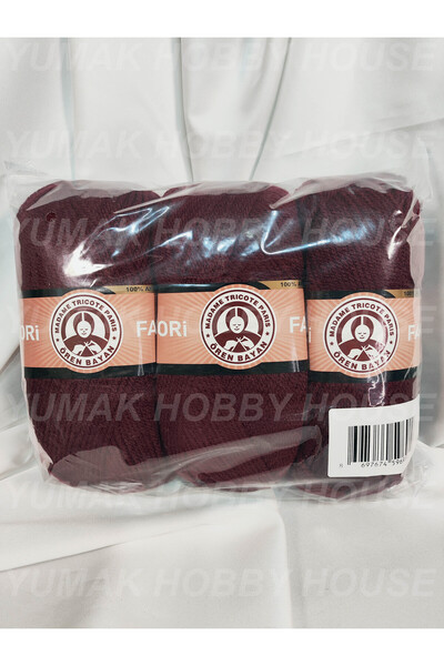 Ören Bayan FAVORİ Bordo El Örgü İpi (3 Adet) - Renk: 035