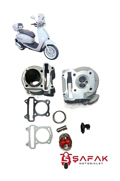 ŞAFAK MOTOSİKLET ARORA CAPPUCİNO 100 CC SİLİNDİR PİSTON ÜST KAPAK ENJEKTÖR KİT