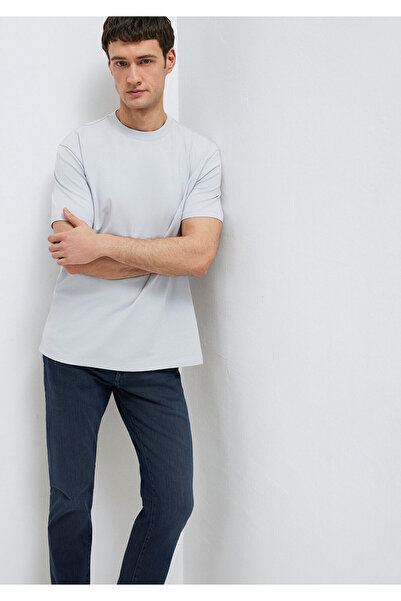 Mavi Açık Basic Tişört Loose Fit / Bol Rahat Kesim 0613199-70802