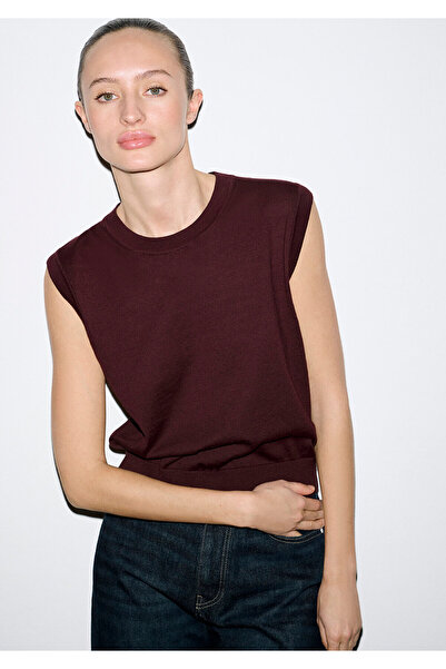 Mavi Bisiklet Yaka Bordo Triko Süveter Slim Fit / Dar Kesim 1710866-70223