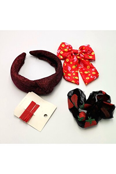 Monalisa Home Colorful Patterned Crown Buckle Bandana Set