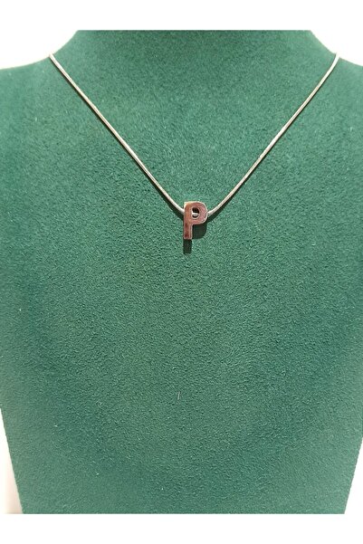 Monalisa Home Silver Color Luxurious Figured Ornate Letter Necklace