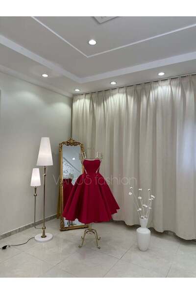 vanus fashion فستان سهرة ميدي 4018