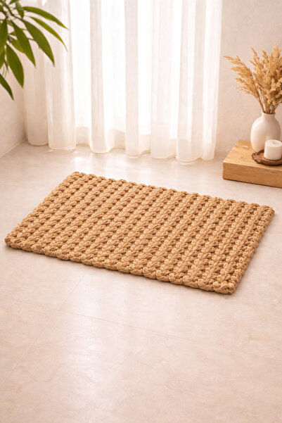 KaiHome Hasır Kaymaz Tabanlı Kapı Önü Paspası