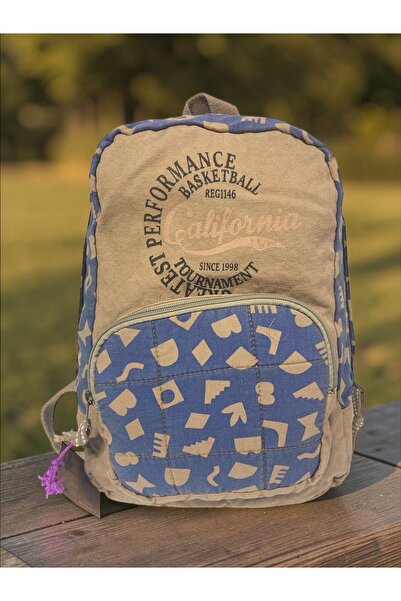 Old Cotton Quality Mini Vintage Casual Design Daily Backpack Travel Bag 19 cm...