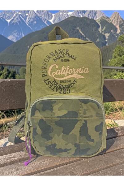 Old Cotton Quality Mini Vintage Casual Design Daily Backpack Travel Bag 19 cm...