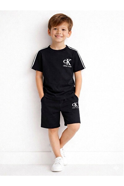 ciklet kids Set de jos și de sus pentru băiat cu pantaloni scurți
