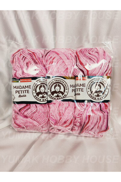 Ören Bayan MADAME PETİTE BATİK AntiPilling Ebruli El Örgü İpi (3 Adet) (Amigu...