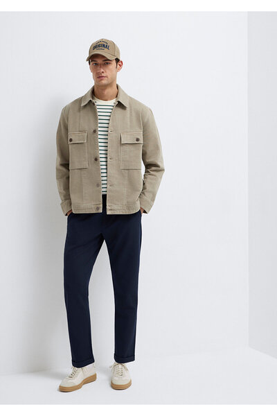 Mavi Pantaloni tricotați bleumarin 0010460-86623