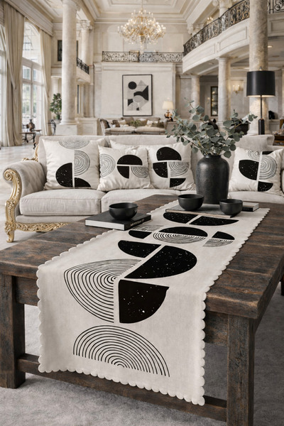 SasoHome Πράσινα ροζ φύλλα με μοτίβο ψηφιακής εκτύπωσης διακοσμητικό δρομέα