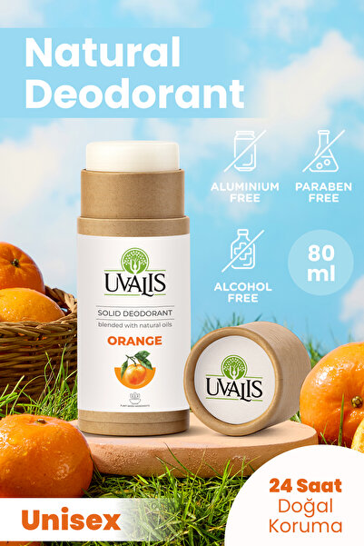 Uvalis Katı Deodorant Portakal 80 ml – Doğal ve Alüminyumsuz
