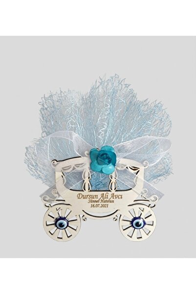 GÜVEN Ahşap Araba Sünnet Hediyelik Magnetleri 24 Adet