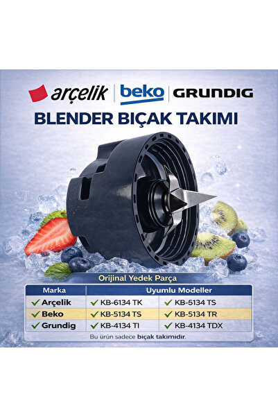 Arçelik مجموعة شفرات الخلاط Kb-6134 Tk - BTM8345