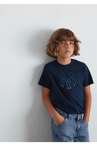 Mavi Tricou albastru bleumarin cu sigla Seal cu imprimare Regular Fit / Regul...