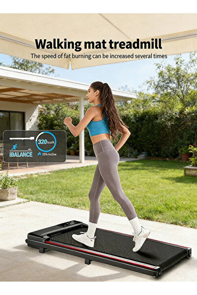 Yoawllty Walking Pad Treadmill, 2.5HP Folding Treadmills for Home Office, Und...