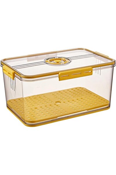 Arabest حاويات تخزين الطعام بأغطية، صناديق تنظيم الثلاجة مع مؤقت، صينية تصريف