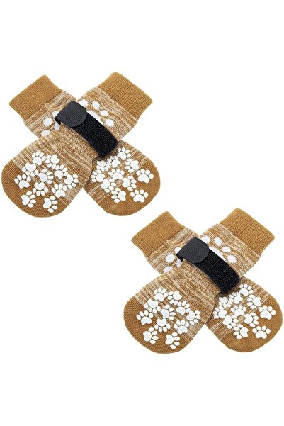 Arabest جوارب كلاب مزدوجة الجوانب مانع للانزلاق ، لحماية مخالب الكلاب من الان...